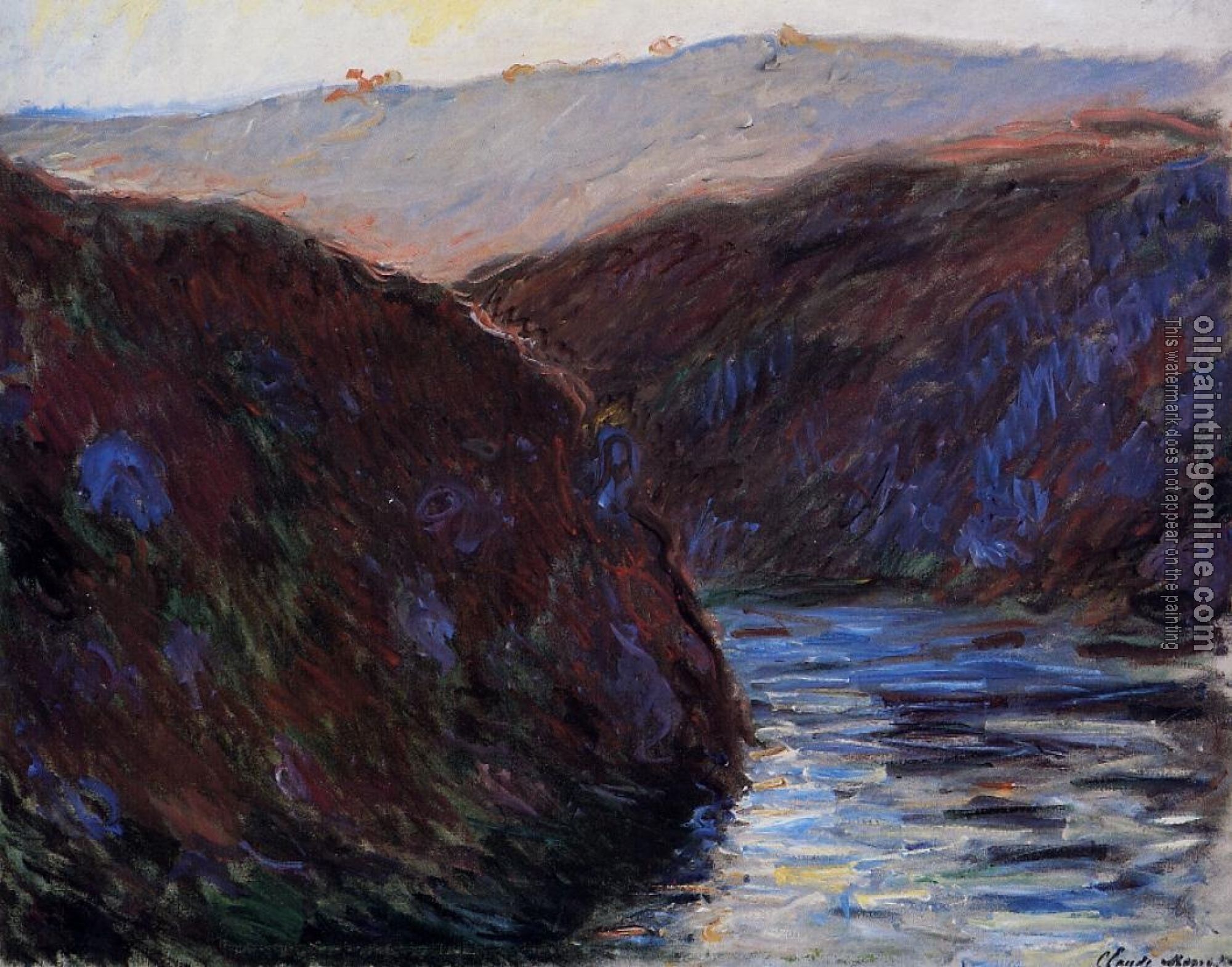 Monet, Claude Oscar - Valley of the Creuse, Evening Effect